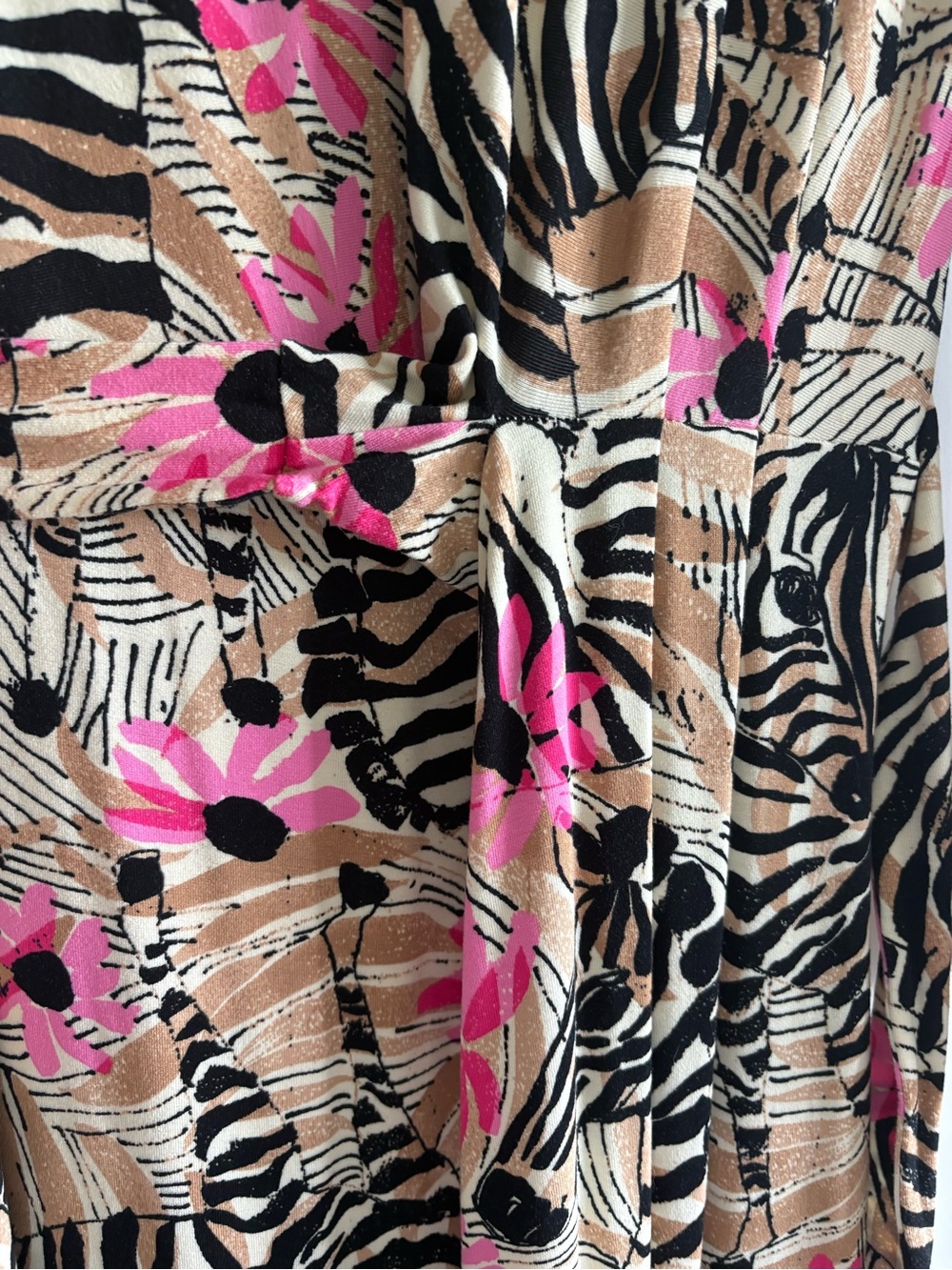 Lilly Pulitzer Multicolor Animal Print dress with Pink Accent Size Medium - Picture 6 of 12